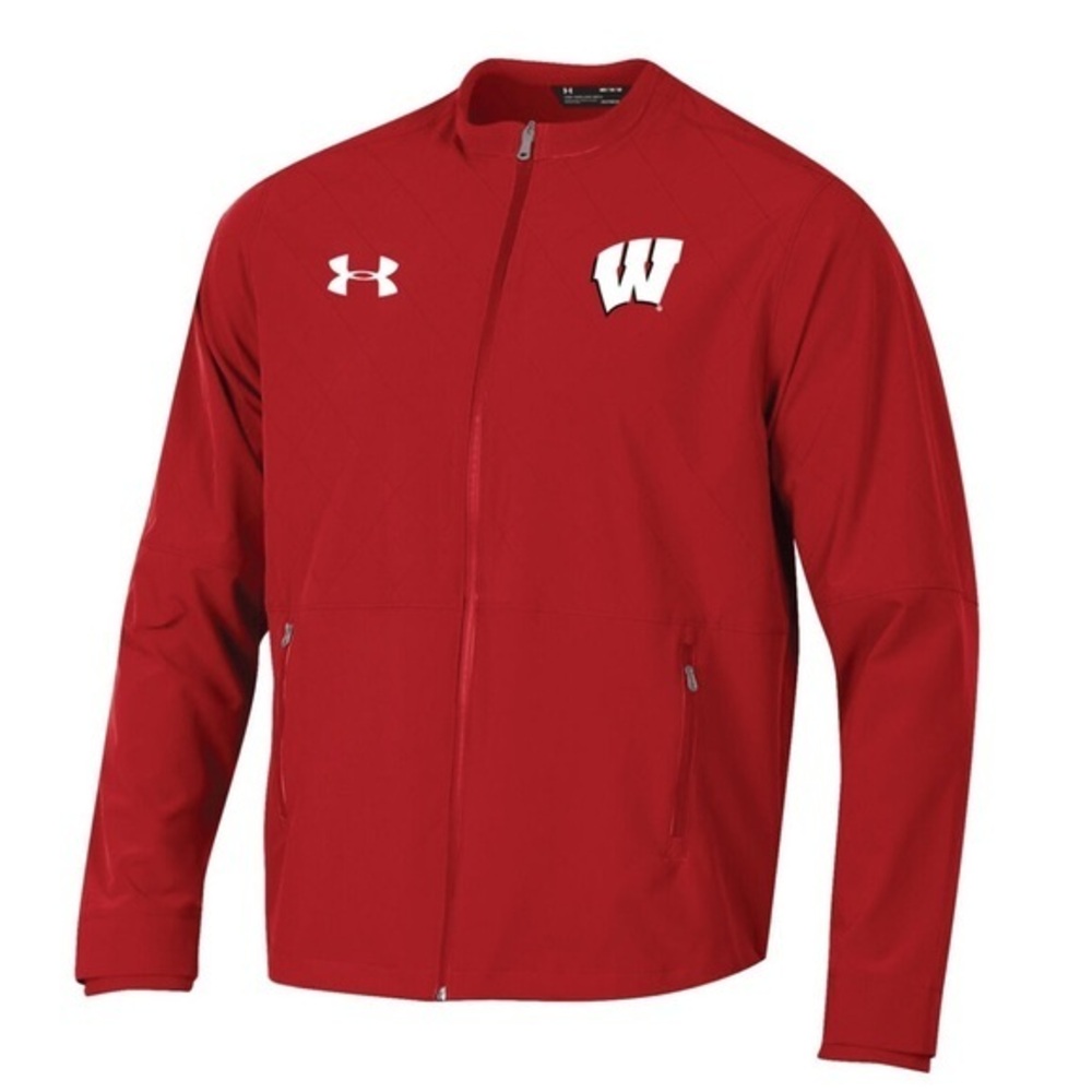 Wisconsin Badger Under Armour Storm Loose On Field Sideline warmup jacket size M